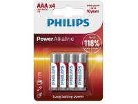 Philips Batterie Batterie Power Alkaline AAA 4 Stück