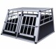 Alu Hundebox Doppelbox klein schwarz