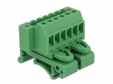 DeLock Hutschiene/DIN Rail Terminalblock 6Pin, Montage: DIN-Rail