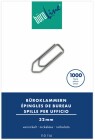 BÜROLINE  Büroklammern Gr.4 - 110114    vernickelt, 32mm    1000 Stück