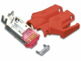 Wirewin Stecker RJ45 Hirose TM21 50 Stück, Rot, Kabelschirmung