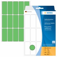 HERMA     HERMA Etiketten 20×50mm 2415 grün 480 Stück, Kein