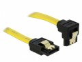 DeLock SATA2-Kabel gelb, gewinkelt, Clip, 30 cm, Datenanschluss