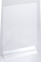 EXACOMPTA Tischaufsteller A5 85158D transparent, T-Form hoch, Kein