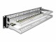 DeLock Patchpanel Keystone 48 Port 2 HE 19" Rack