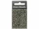 Creativ Company Rocailles-Perlen Glasperlen Grau, Packungsgrösse: 1