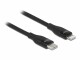 DeLock USB-Kabel USB C - Lightning 1 m, Schwarz
