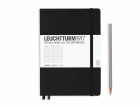 Leuchtturm Notizbuch Medium A5, Liniert, 2-teilig, Schwarz