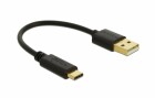 DeLock USB-Ladekabel USB A - USB C 0.15 m