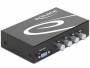 DeLock VGA-Switchbox 4 Port mit Audio, Anzahl Eingänge: 4