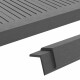 vidaXL , Farbe: Grau, Material: Holz-Kunststoff-Verbundwerkstoff