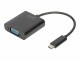 Digitus - Adattatore video esterno - USB-C 3.1 - VGA - nero