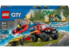LEGO ® City Feuerwehrgeländewagen mit Rettungsboot 60412