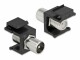 DeLock Keystone-Modul IEC Stecker auf F Buchse schwarz