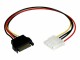 StarTech.com - 12in SATA to Molex LP4 Power Cable Adapter - F/M