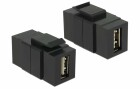 DeLock Keystone-Modul USB2.0, A ? A, easy Schwarz, Modultyp