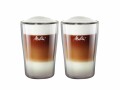 Melitta Latte Macchiato Becher 300 ml, 2 Stück, Transparent