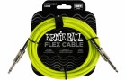 Ernie Ball Instrumentenkabel Flex 6414 ? 3.05 m, Grün, Länge