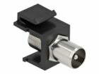 DeLock Keystone-Modul IEC Stecker auf F Buchse schwarz