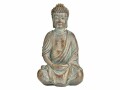 G. Wurm Dekofigur Buddha sitzend 25 cm, Polyresin, Natürlich