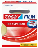 TESA tesafilm 19mmx33m 573780000 Refill transparent, Kein