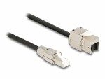 DeLock Patchkabel RJ45 zu Keystone Cat 6A, S/FTP, 3