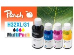 Peach Tintenset HP CISS 32XL/31 Multipack BK/C/M/Y, Druckleistung