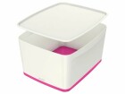 Leitz Aufbewahrungsbox MyBox Gross Weiss/Pink, Breite: 31.8 cm