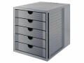 HAN Schubladenbox SYSTEMBOX KARMA A4 Grau, Anzahl Schubladen
