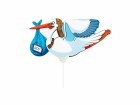 Folat Folienballon Geburt Junge Blau/Weiss, Packungsgrösse: 1