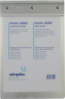 SIMPLEX   SIMPLEX Schreibplatte Platfix 32005 aluminium, für A3