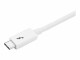 StarTech.com - 1m Thunderbolt 3 Cable - 20Gbps - White - Thunderbolt USB-C DP