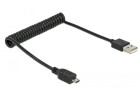 DeLock USB 2.0-Spiralkabel USB A - Micro-USB B