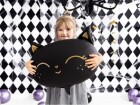 Partydeco Folienballon Cat Gold/Schwarz, Packungsgrösse: 1 Stück