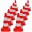 Bild 0 vidaXL Verkehrskegel 10 Stk. Reflektierend Rot und Weiß 50 cm
