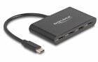 DeLock USB-Hub 4 x USB 3.1 Typ-C, Stromversorgung: USB