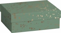 STEWO Geschenkbox Sprenkel 2551579297 dunkelgrün 12x16.5x6cm
