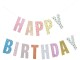 Rico Design Girlande Happy Birthday 3 m, Mehrfarbig, Materialtyp