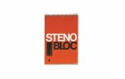 Büromaterial Notizblock Steno A5 Liniert, 1 Block, Detailfarbe: Rot
