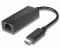 Bild 1 Lenovo Netzwerk-Adapter USB Typ-C auf LAN, Schnittstellen: RJ-45
