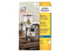 Avery Zweckform Universal-Etiketten 210 x 297 mm, 10 Blatt, Klebehaftung