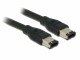 Bild 0 DeLock FireWire-Kabel 400Mbps 6Pin-6Pin 2 m, Datenanschluss