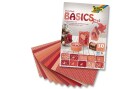 Folia Motivblock Basics rot, Papierformat: 24 x 34 cm