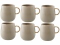 Lene Bjerre Kaffeetasse Clara 6 Stück, 270 ml, Braun, Material