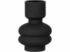 House Nordic Vase rund 22 cm, Schwarz, Höhe: 22 cm