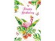 Susy Card Geburtstagskarte Flamingo 11 x 17 cm, Papierformat: 11