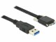DeLock USB3.0 Kabel, A - MicroB, 2m,