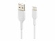 BELKIN USB-A TO USB-C PVC WHITE 1M TWIN PACK