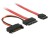 Bild 2 DeLock Slim-SATA-Kabel rot, SATA Strom, 30 cm, Datenanschluss