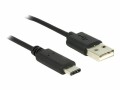 DeLock USB2.0 Kabel, A - C, 0.5m, sw, Typ: